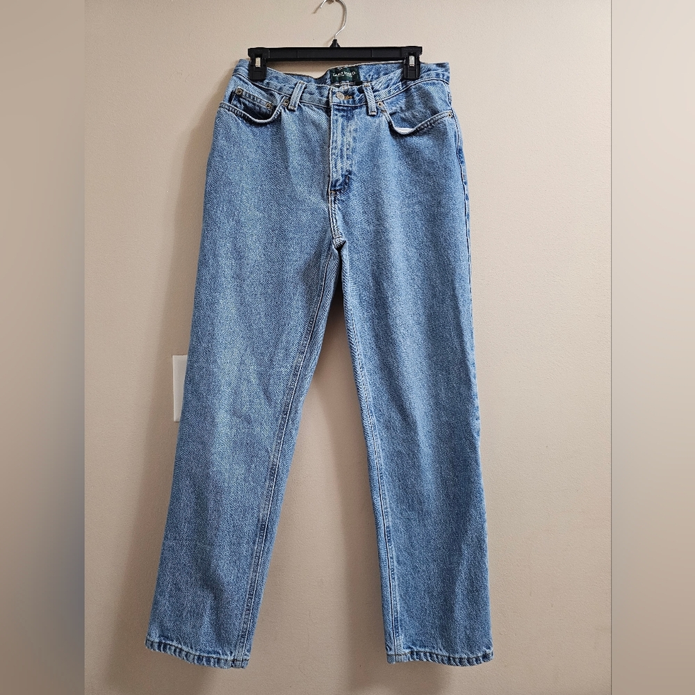 Wow! Vintage Lauren Ralph Lauren Straight Leg High Rise Blue Wash Jeans - Size 8